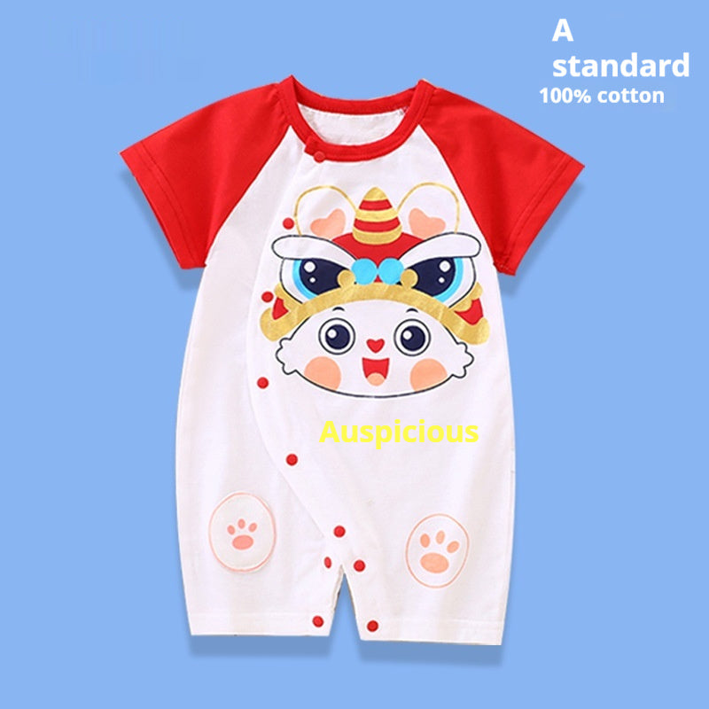 Clothes For Babies Cotton Short Sleeve Thin Baby Jumpsuits