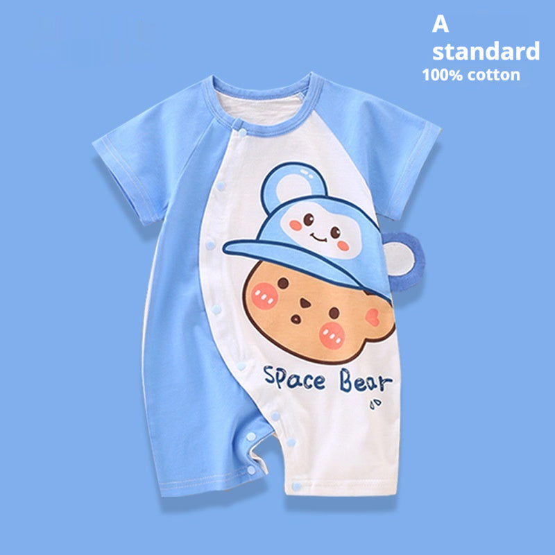 Clothes For Babies Cotton Short Sleeve Thin Baby Jumpsuits
