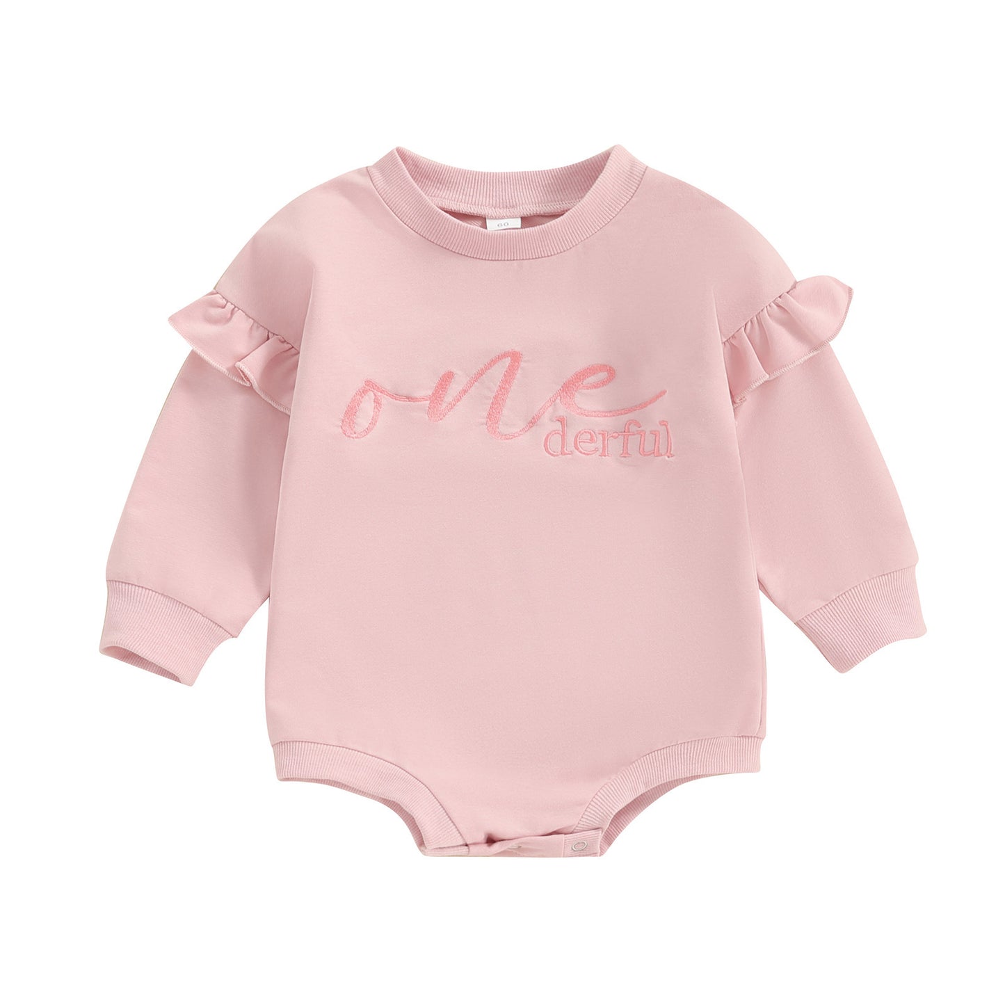 Clothes For Babies Alphabet Embroidery Jumpsuit Long Sleeve Romper