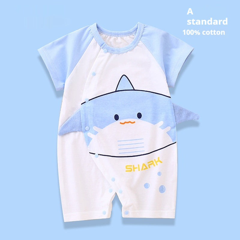 Clothes For Babies Cotton Short Sleeve Thin Baby Jumpsuits