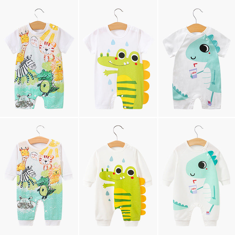 Clothes For Babies Class A Cartoon Jumpsuit Short Sleeve