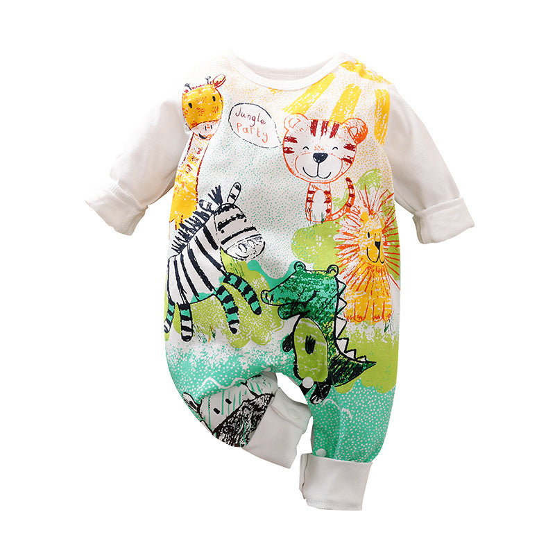 Clothes For Babies Class A Cartoon Jumpsuit Short Sleeve