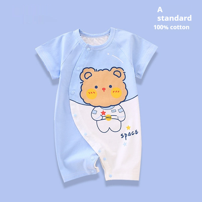Clothes For Babies Cotton Short Sleeve Thin Baby Jumpsuits