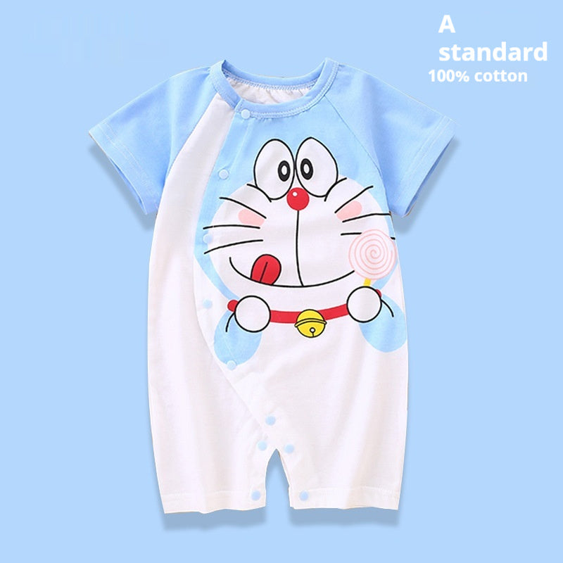 Clothes For Babies Cotton Short Sleeve Thin Baby Jumpsuits