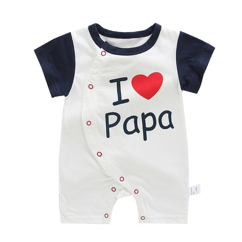 Clothes For Babies Cotton Short Sleeve Thin Baby Jumpsuits