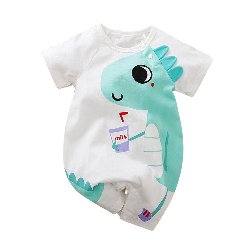 Clothes For Babies Class A Cartoon Jumpsuit Short Sleeve