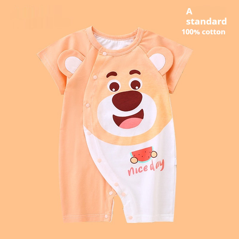 Clothes For Babies Cotton Short Sleeve Thin Baby Jumpsuits