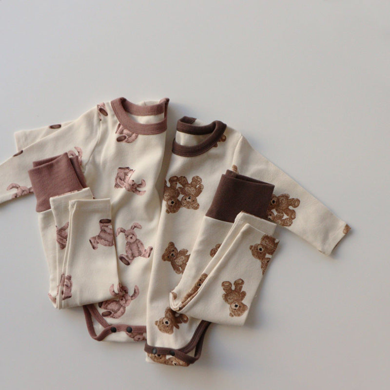 Boys And Girls Baby Home Clothes Suit