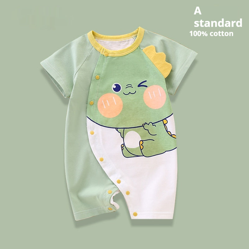 Clothes For Babies Cotton Short Sleeve Thin Baby Jumpsuits