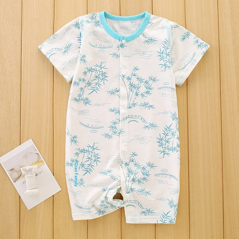 Clothes For Babies Cotton Short Sleeve Thin Baby Jumpsuits