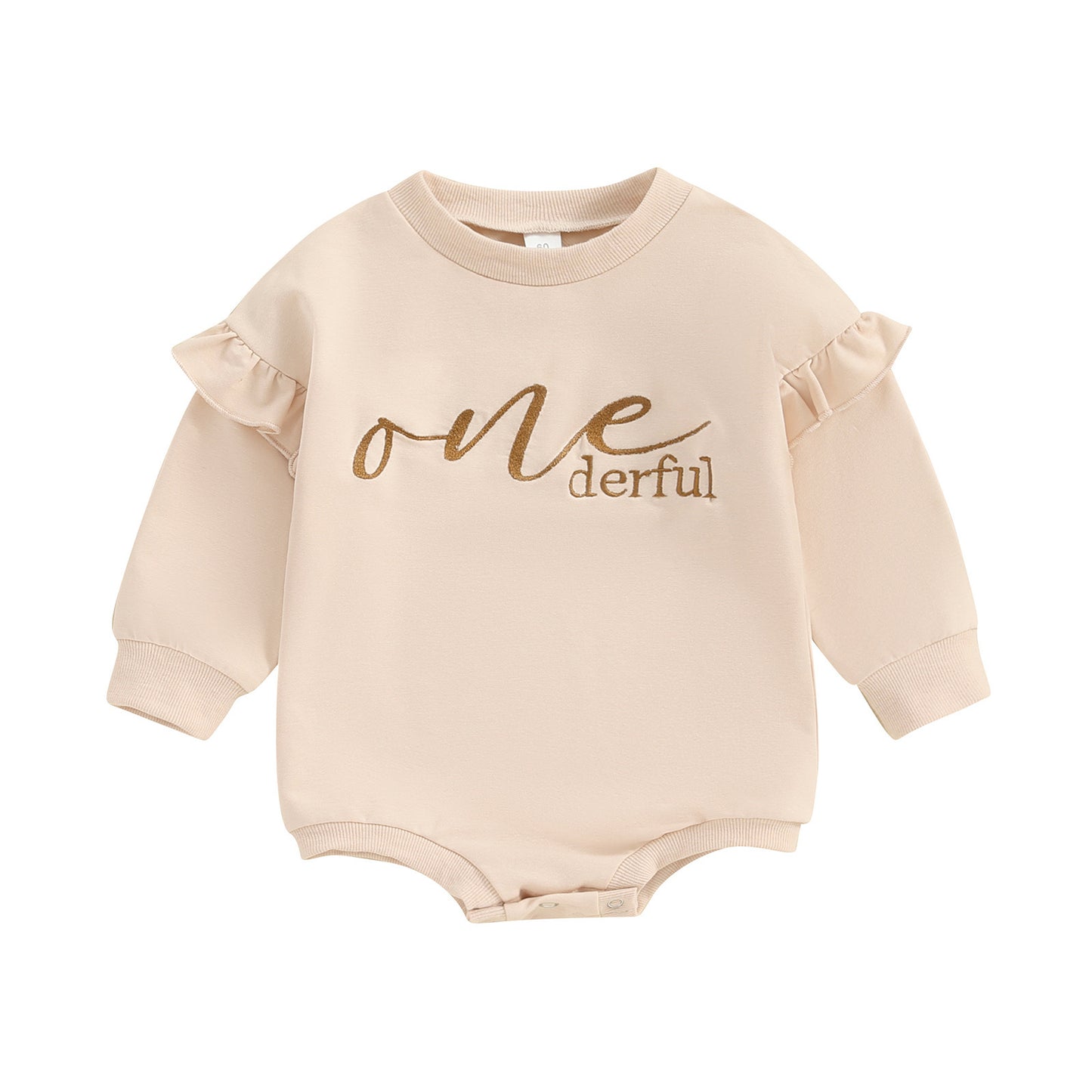 Clothes For Babies Alphabet Embroidery Jumpsuit Long Sleeve Romper