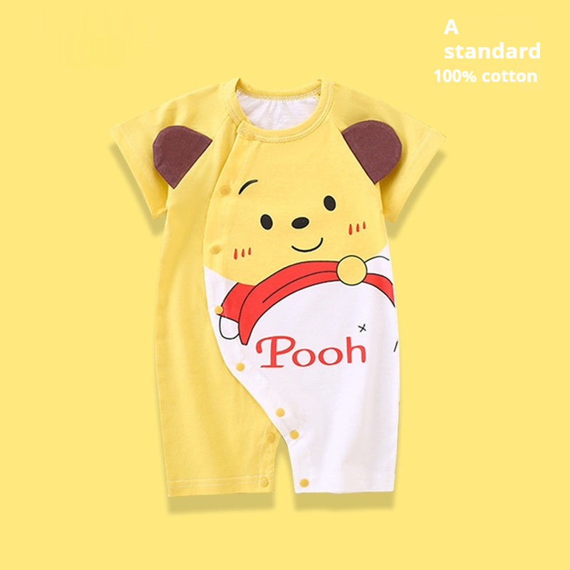 Clothes For Babies Cotton Short Sleeve Thin Baby Jumpsuits