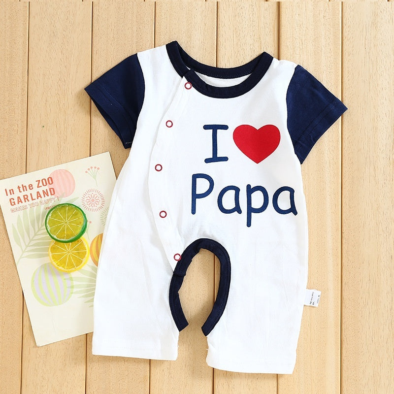Clothes For Babies Cotton Short Sleeve Thin Baby Jumpsuits