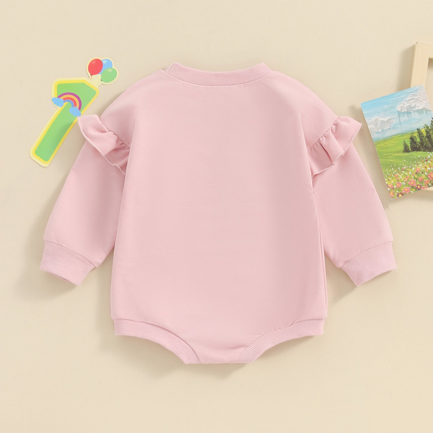 Clothes For Babies Alphabet Embroidery Jumpsuit Long Sleeve Romper