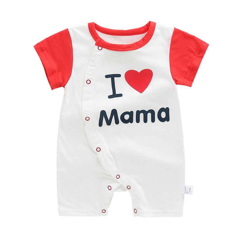 Clothes For Babies Cotton Short Sleeve Thin Baby Jumpsuits