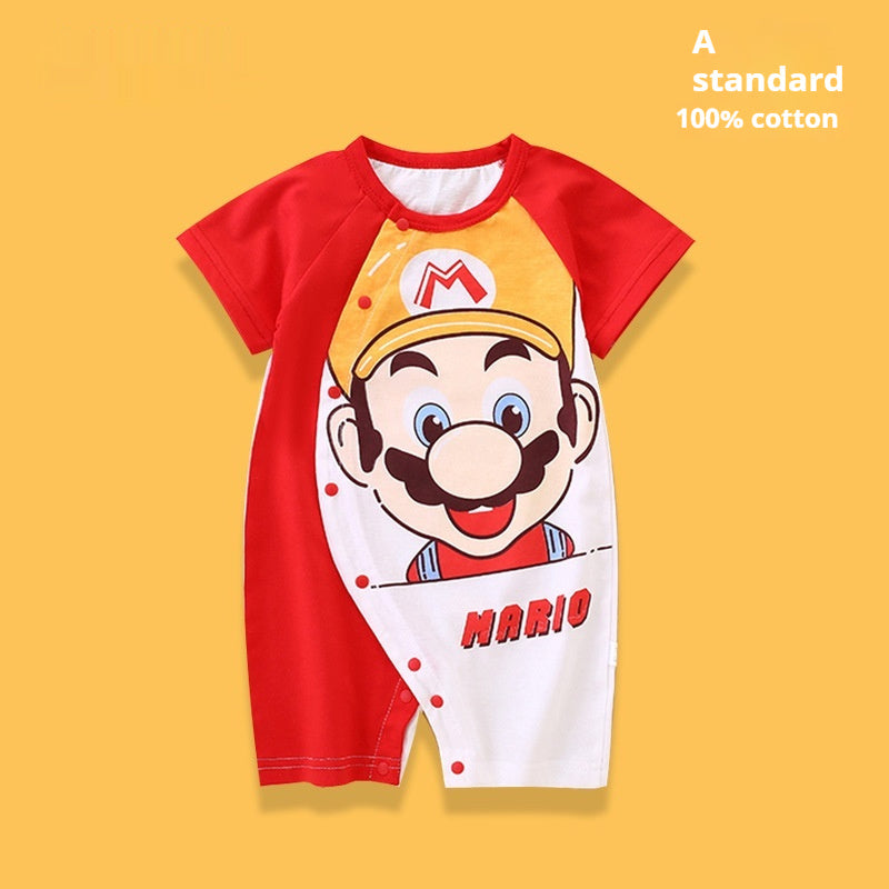 Clothes For Babies Cotton Short Sleeve Thin Baby Jumpsuits