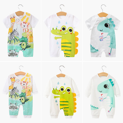Clothes For Babies Class A Cartoon Jumpsuit Short Sleeve