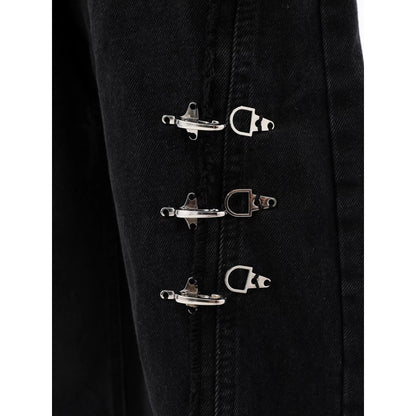 RetroBuckle Raw Hem MenJeans