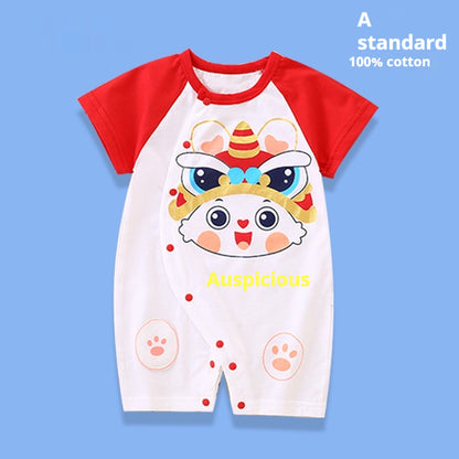 Clothes For Babies Cotton Short Sleeve Thin Baby Jumpsuits